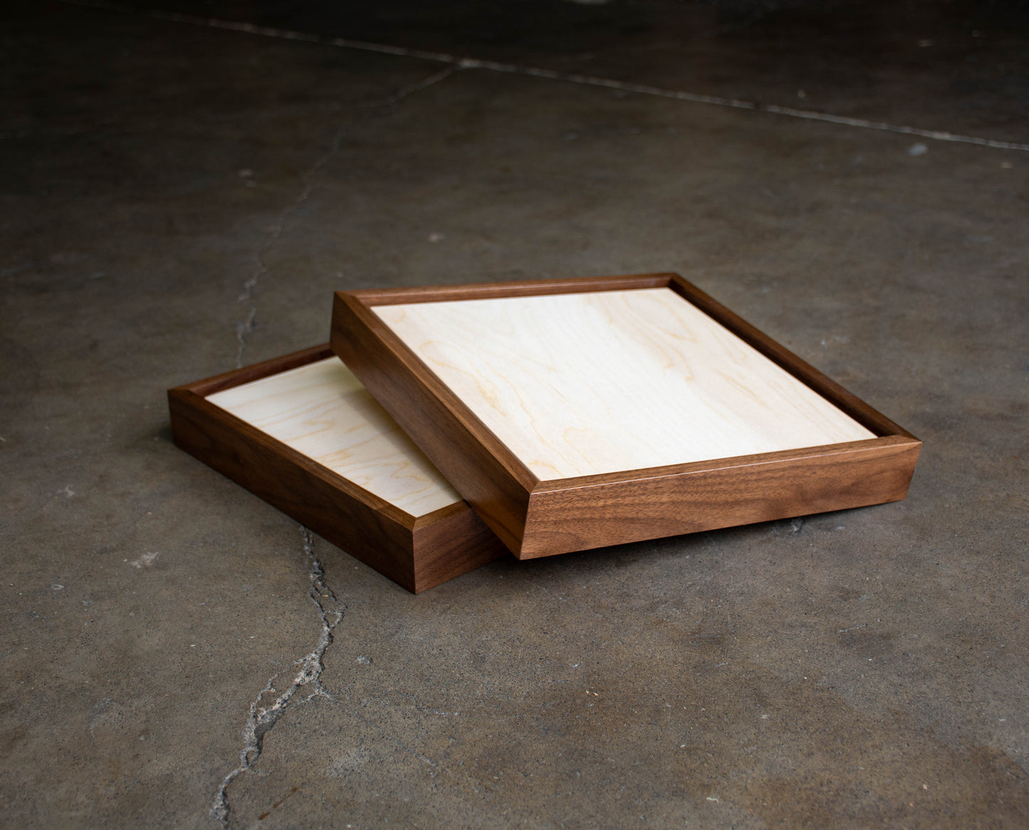 WALNUT FRAMED PANEL | 10 x 10 | 2 Pack