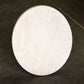 Oval baltic birch painting cradled panel