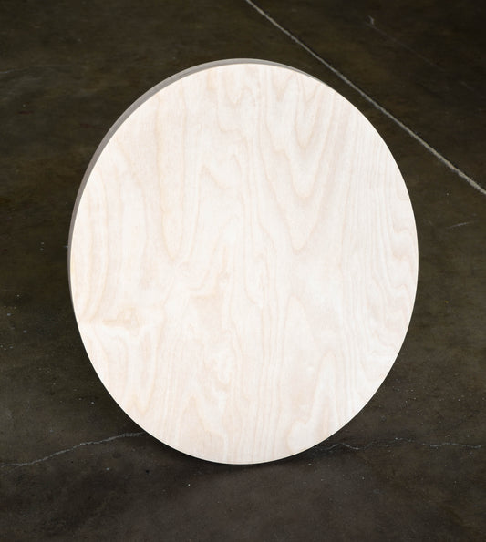 Oval baltic birch painting cradled panel